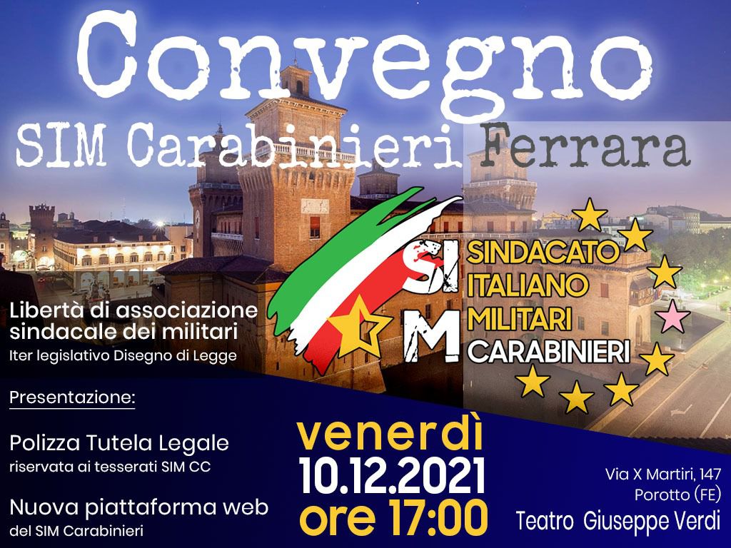 Ferrara: Il 1° Convegno del SIM Carabinieri
