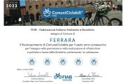 Ferrara - Comuni ciclabili - Per il 6° anno massimo punteggio